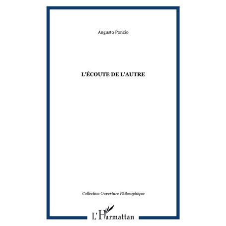 L'écoute de l'autre