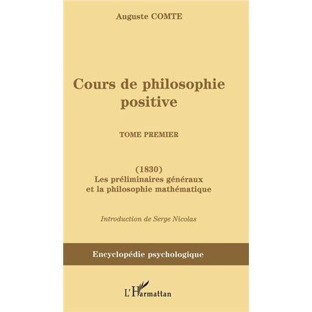 Cours de philosophie positive