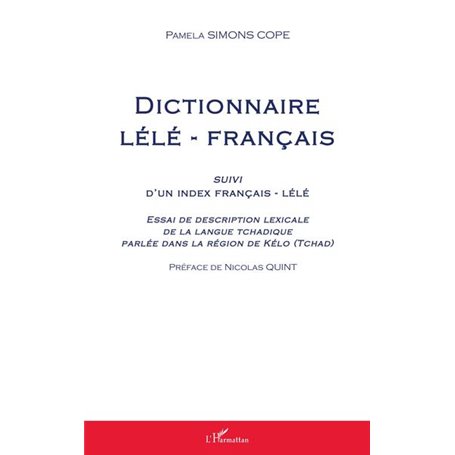 Dictionnaire lélé-français suivi d'un index français-lélé