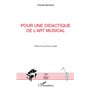 Pour une didactique de l'art musical