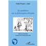 20 questions sur la philosophie africaine