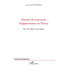 Histoire du sentiment d'appartenance en France