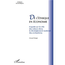 De l'éthique en économie