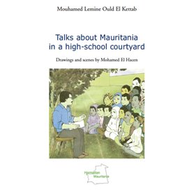 Talks about Mauritania in a high-school courtyard