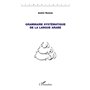 Grammaire systématique de la langue arabe