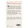 Le goût du lait sauvage