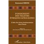 Fondement des valeurs éthiques africaines