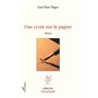 Une croix sur le papier