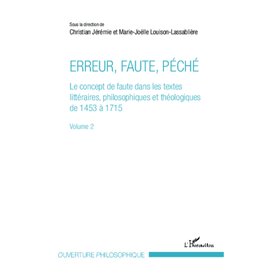 Erreur, faute, péché (Volume 2)