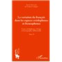 La variation du français dans les espaces créolophones et francophones (Tome II)