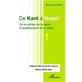 De Kant à Hegel (Tome 1)