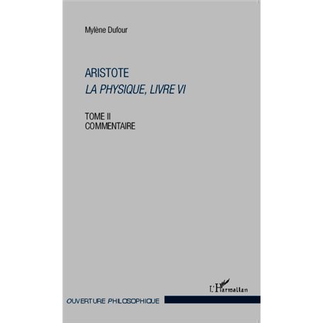 Aristote La physique, Livre VI