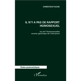 Il n'y a pas de rapport homosexuel