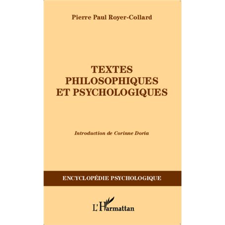 Textes philosophiques et psychologiques