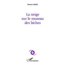 La neige sur le museau des biches