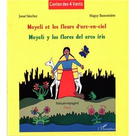 Mayeli et les fleurs d'arc-en-ciel