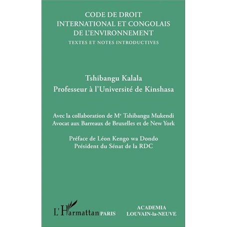 Code de droit international et congolais de l'environnement