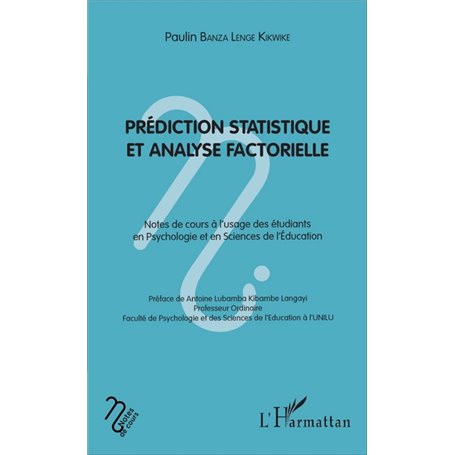 Prédiction statistique et analyse factorielle