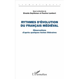 Rythmes d'évolution du français médiéval