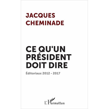 Ce qu'un président doit dire