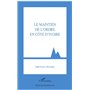 Le maintien de l'ordre en Côte d'Ivoire