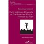 Partis politiques, démocratie et État de droit en Afrique :