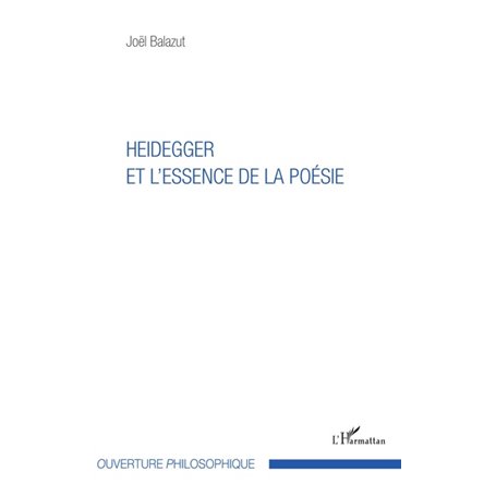 Heidegger et l'essence de la poésie