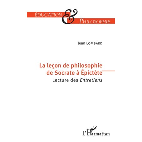 La leçon de philosophie de Socrate à Epictète