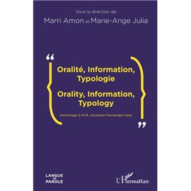 Oralité, Information, Typologie