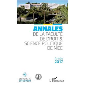 Annales de la faculté de droit et science politique de Nice