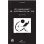 De l'enseignement de la littérature en crise