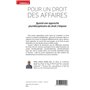 Pour un droit des affaires