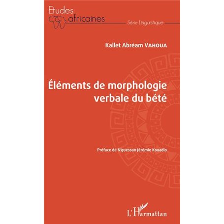 Eléments de morphologie verbale du bété