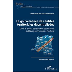 La gouvernance des entités territoriales décentralisées