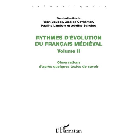 Rythmes d'évolution du français médiéval