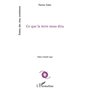 Ce que la terre nous dira