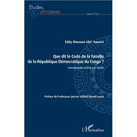 Que dit le Code de la famille de la République Démocratique du Congo ?