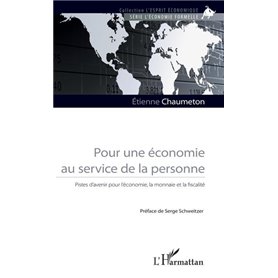 Pour une économie au service de la personne