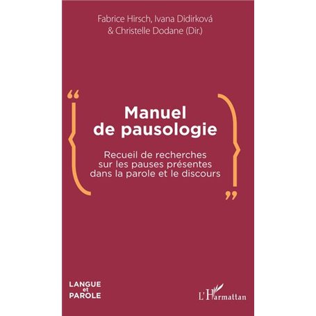 Manuel de pausologie