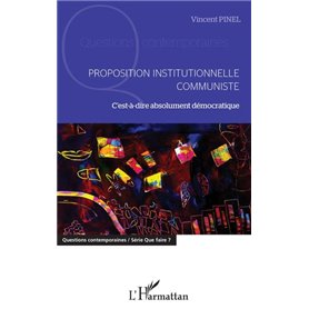 Proposition institutionnelle communiste