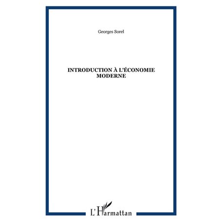 Introduction à l'économie moderne