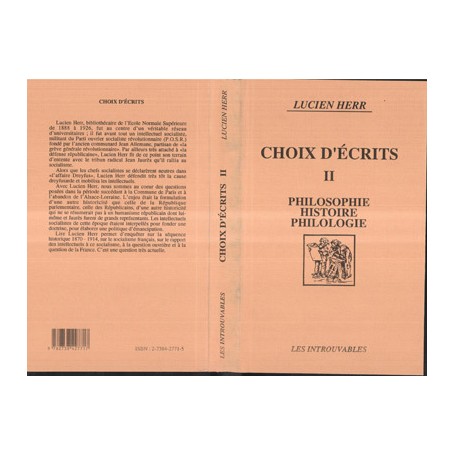 Choix d'écrits