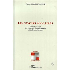 Les savoirs scolaires