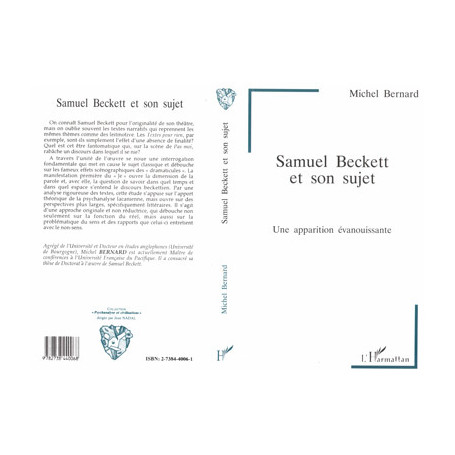 Samuel Beckett et son sujet