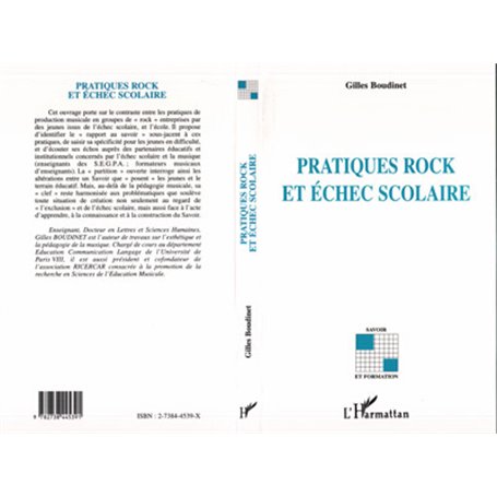 PRATIQUES ROCK ET ECHEC SCOLAIRE