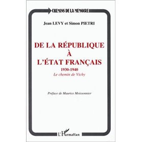 De la république à l'Etat français 1930-1940