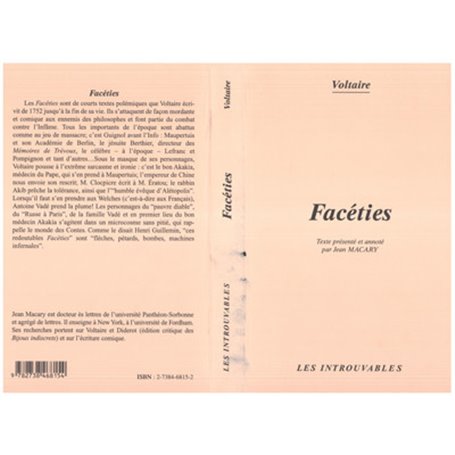 FACÉTIES