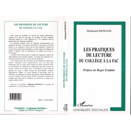 Les pratiques de lecture du Collège à la Fac