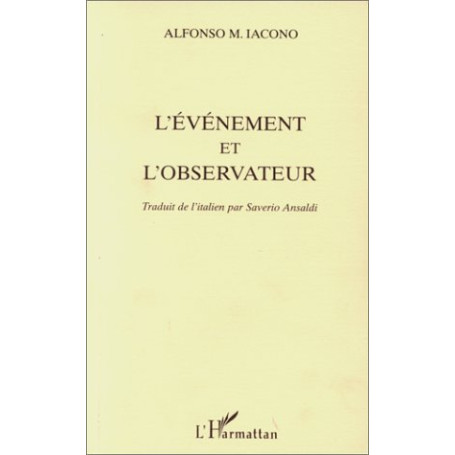 L'EVENEMENT ET L'OBSERVATEUR