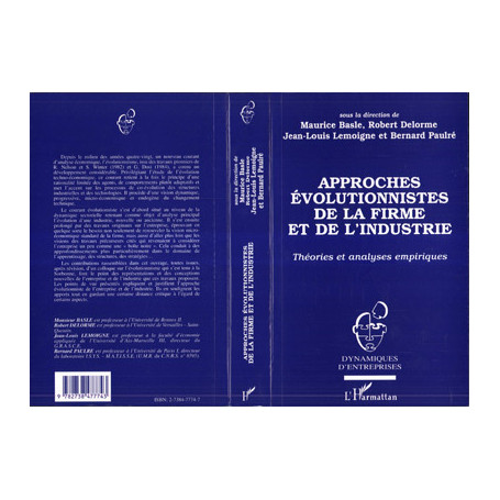 APPROCHES ÉVOLUTIONNISTES DE LA FIRME ET DE L'INDUSTRIE